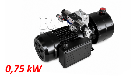 MINI HÜDRAULILINE JÕUÜKSUS 230V AC (0.75 kW) - 3.7 cc - 5.2 lit/min - paak 4 lit