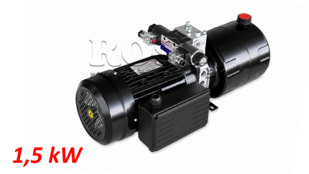 MINI HÜDRAULILINE JÕUÜKSUS 230V AC (1.5 kW) - 5.8 cc - 8.2 lit/min - paak 6 lit
