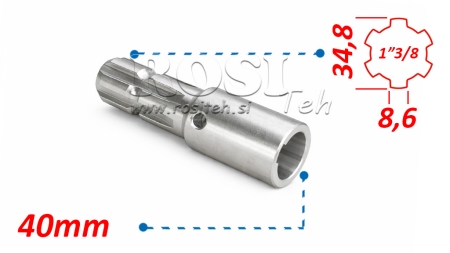 KARDAN ADAPTER 1-3/8 - GAT fi 40 mm (160 mm)