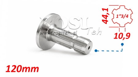 ADAPTADOR P.T.O. CON FLANGE 1 3/4 L120