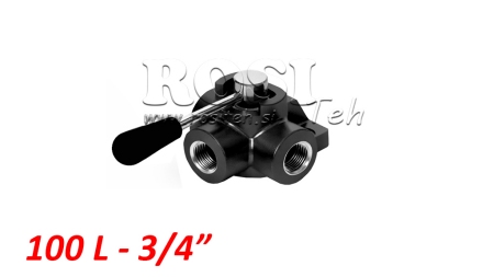 ROČNIEK 3 POTNI VENTIL DF 3/4 - 100LIT