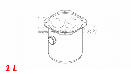 METALLTANK- ROLL PP 1 LITER