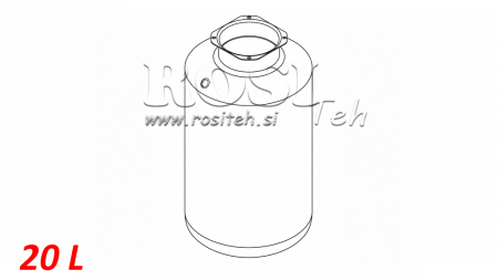 REZERVAR METALNI ROLL PP 20 LITRI HORZONTAL-VERTICAL