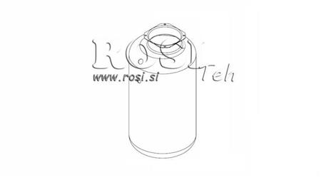 RESERVATÓRIO METÁLICO ROLLO PP 20 LITROS HORIZONTAL-VERTICAL