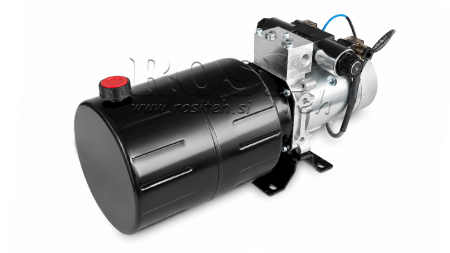 MINI HÜDRAULILINE JÕUÜKSUS 24V DC - 2.2kW = 2.1cc - 8 lit - kahe suunaga seade (metall)