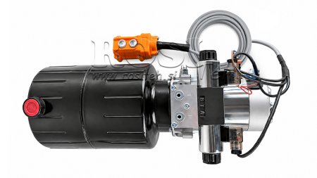 MINI HÜDRAULILINE JÕUÜKSUS 24V DC - 2.2kW = 2.1cc - 8 lit - kahe suunaga seade (metall)