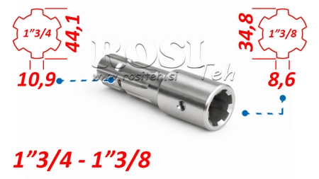 ΠΡΟΣΑΡΜΟΓΕΑΣ P.T.O. 1''3/4 σε 1''3/8