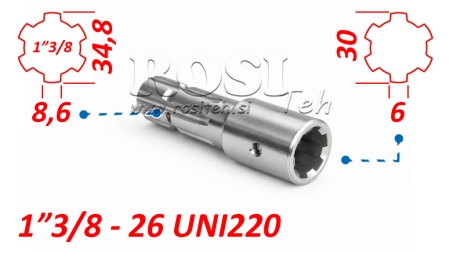 ADAPTER P.T.O. 1''3/8 -26 uni 220