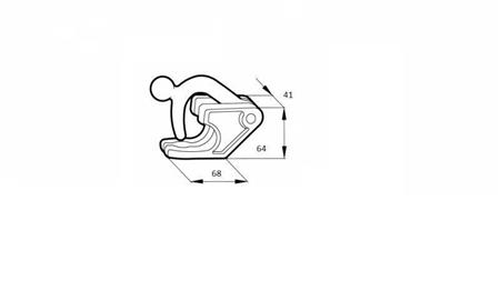 SIDE LÅS TYPE CIERE HUNN - dimensjoner