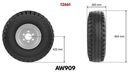 11,5/80-15,3 RIEPA AW909 (14 PR) AR DISKU 9,00 x 15,3