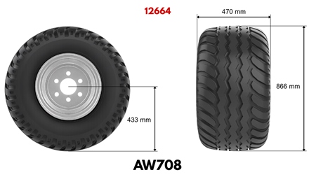 19,0/45-17 RIEPA AW708 (14 PR) AR DISKU 16,00 x 17