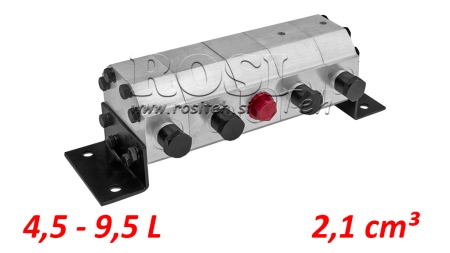 HYDRAULISK VÄXEL FLÖDESDELARE 4/1 (4.5-9.5LIT - MAX.240BAR) 2.1CC/SEG