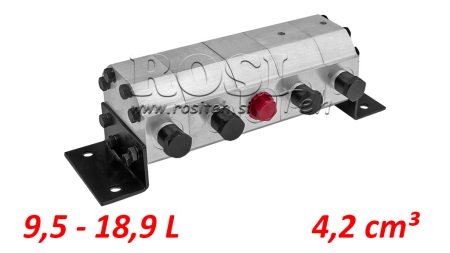 HYDRAULISK VÄXELFLÖDESDELARE 4/1 (9.5-18.9LIT - MAX.240BAR) 4.2CC/SEG