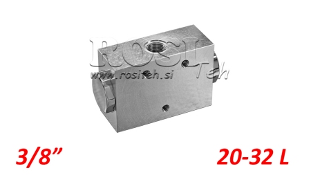 HYDRAULISK DISTRIBUTIONSVENTIL FLÖDE V1024 DFL 20-32 LIT - 3/8 - 250 BAR (MAX.300 BAR) METALL