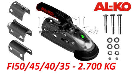GANCHO DE REBOQUE AL-KO AK-270 PARA REBOQUE DE CARRO REDONDO 2.700 KG FI35/40/45/50