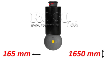 CILINDRO TELESCÓPICO - MEILLER KIPPER - 5 ESTÁGIOS 163 mm 15 ton - CURSO 1650 mm