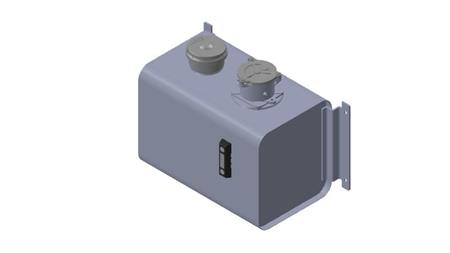 TAMPA DE RESERVATÓRIO METÁLICO 40 Lit 320x290x475mm