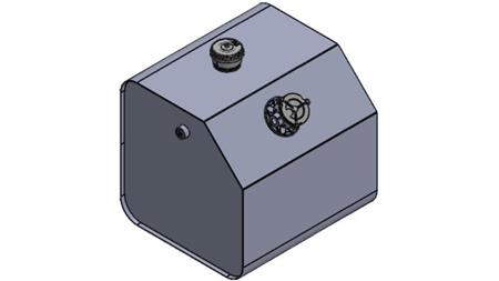 TANQUE METÁLICO SUPERIOR 250 Lit 600x600x800mm