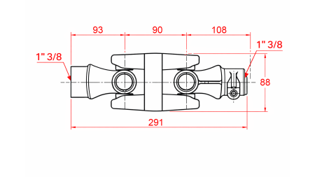 DVOJNI KARDANSKI ZGLOB KAT.4 (291 mm)