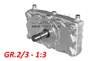 CAIXA DE CÂMBIO DUPLA GR.2/3 -1:3 MACHO