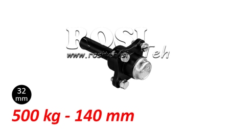 PUSASS BEZ BREMZĒM - 500 kg (4 SKRŪVES) - 140 mm