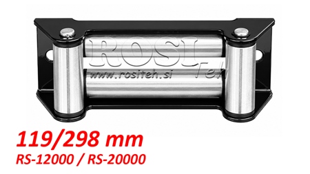 RULLĪŠU VADOTNE TĒRAUDA TROSEI (RS-12000 / RS-20000) - 119 x 298 mm