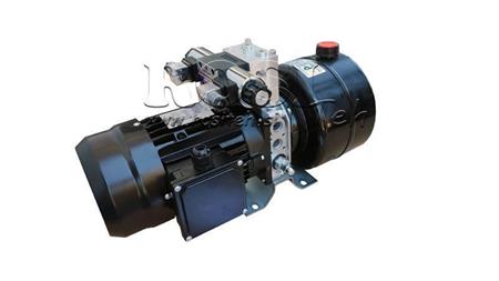 MINI HIDRAULISKA AGREGĀTS 230V AC (0.75 kW) 85 bar - 3.7 cc - 5.2 lit/min - tvertne 4 lit