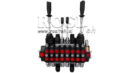 VÁLVULA HIDRÁULICA HIAB 8xPC70 2x JOYSTICK - CONTROLE ELÉTRICO 12V