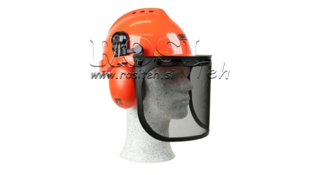 BESKYTTENDE HJELM YUKON MED VISIR OG ØREVERN