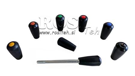 MANIVELA DE MARCAÇÃO PARA LEVER DE CONTROLE DE VÁLVULA fi8mm - VERMELHO