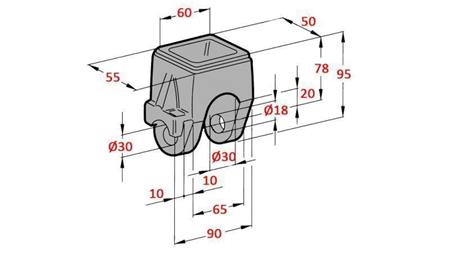 DRŽÁK NA DUMP TRUCK FI18-22 HORNÍ