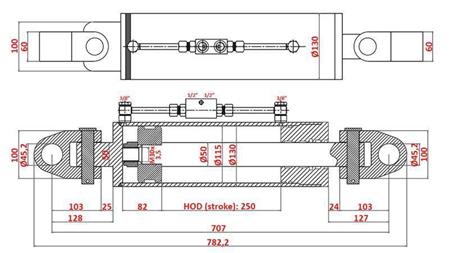 HYDRAULISK DRAGARE SPECIAL - 4:E KLASS 115/50-250 (180-380HK)(45.2mm)