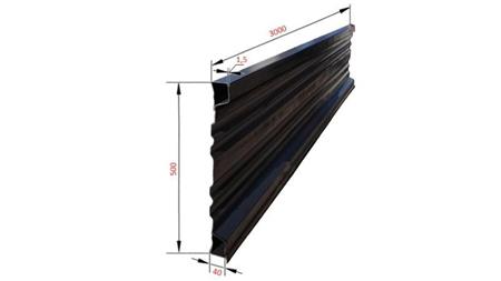 PAINEL LATERAL PARA REBOQUE BASCULANTE 3 MET. - ALTURA 500 mm