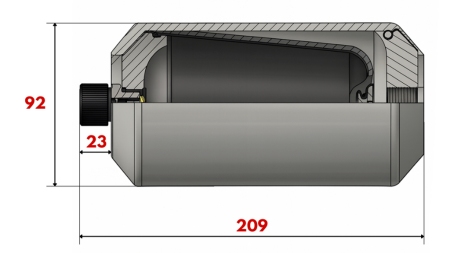 HIDRAULISKAIS AKUMULATORS 0,75 LIT - M18x1,5