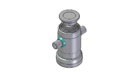 3050S -CILINDRO TELESCÓPICO PADRÃO/BOLA 5 ESTÁGIOS CILINDRADA 690 DIÂMETRO 124