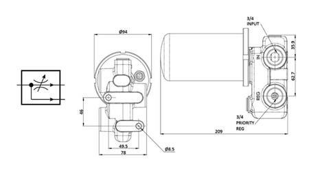 VÁLVULA HIDRÁULICA 3/4'' 120Llit 420 BAR - PARA REGULAÇÃO DE FLUXO 0.5-60lit/min