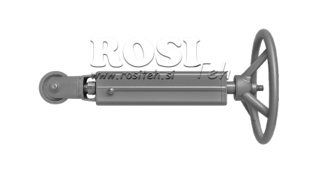 TENSOR DE CABO COM RODA PARA FREIO MANUAL DE REBOQUE COM POLIA
