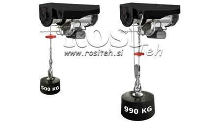 230 V ELEKTRISKAIS VĒRPTUVES DWI 500/990 KG