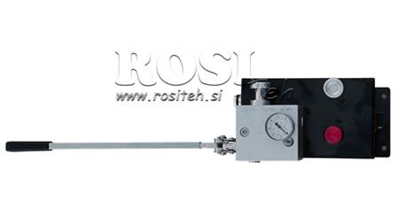 VÁLVULA AUTOMÁTICA RVBR HIDRÁULICA PARA CILINDRO DE MOLAS COM RESERVATÓRIO E MANIVELA DE EMERGÊNCIA