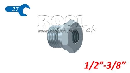 HIDRAULISKAIS ADAPTERIS VĪRIETIS-SIEVIETE 1/2-3/8