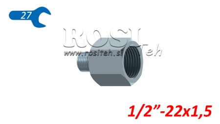 HIDRAVLIČNI ADAPTER MOŠKI-ŽENSKI 1/2 - 22x1,5