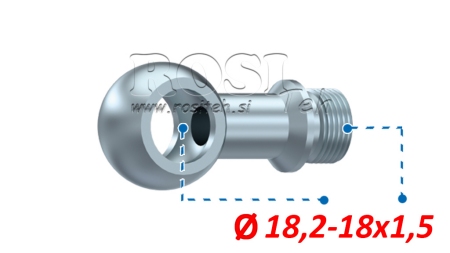 HIDRAULISKAIS BANJO SAVIENOJUMS 18,2-M18X1,5