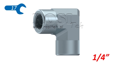 HIDRAULISKAIS ELBOW 90° ĪSS SIEVIETE-SIEVIETE 1/4