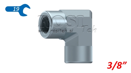 HIDRAVLIČNO KOLENO 90° KRATKO ŽENSKO 3/8