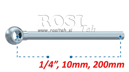 METĀLA ŠĻŪTENE BANJO 10mm 1/4 200mm
