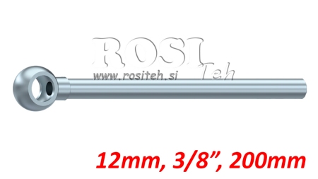 CAURULE AR BANDŽO UZGALI 3/8 200mm