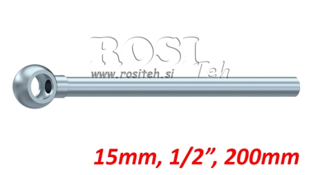 CAURULE AR BANDŽO UZGALI 1/2 200mm