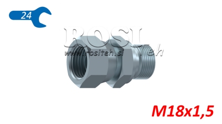 HIDRAULISKAIS DIVKĀRŠA SAVIENOJUMS GRIEŽAMĀ NUT M18X1,5