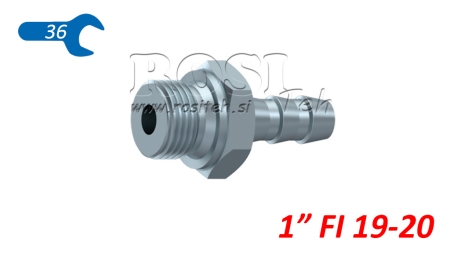 HIDRAULISKĀ VĪRIETISKAIS SAVIENOJUMS 1 RUBBER HOSE Φ 19-20
