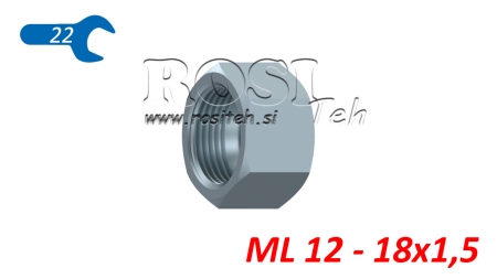 DADO IDRAULICO ML 12 - 18X1.5